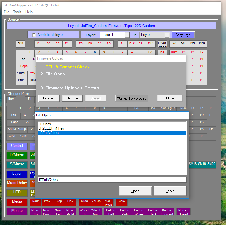 Hướng dẫn KeyMap bàn phím cơ Custom Duck Jetfire (hoặc các bàn phím khác của Duck0113)